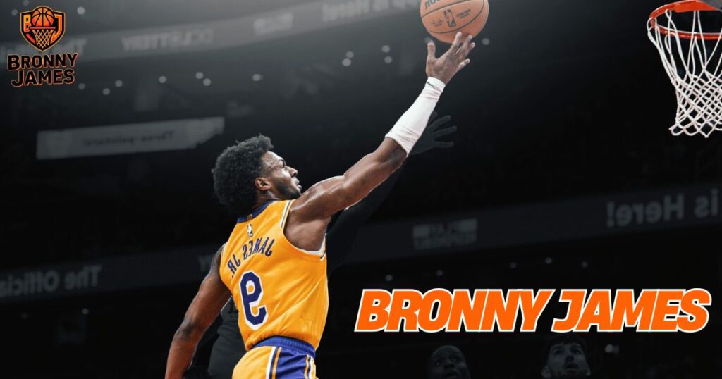 Bronny James was rarely able to separate competition from coverage